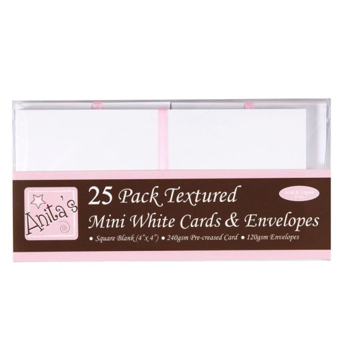 DOCRAFTS CARDS WITH ENVELOPES 10/10 25 PCS. WHITE - ANT 1515000