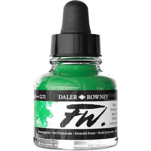 DALER ROWNEY АКРИЛЕН ТУШ FW 29,5МЛ - EMERALD GREEN 160029335