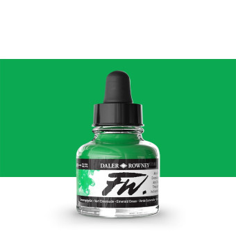 DALER ROWNEY АКРИЛЕН ТУШ FW 29,5МЛ - EMERALD GREEN 160029335