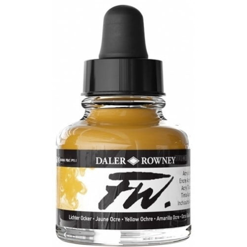DALER ROWNEY ACRYLIC INK FW 29.5 ML - YELLOW OCHRE 160029663