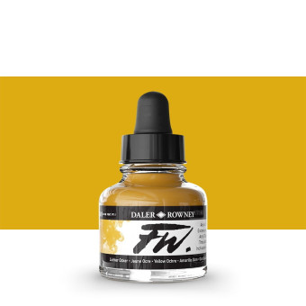 DALER ROWNEY ACRYLIC INK FW 29.5 ML - YELLOW OCHRE 160029663