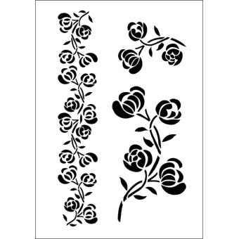 DAILY ART УНИВЕРСАЛЕН ШАБЛОН А5 FLOWERS #3 DA17ST0158