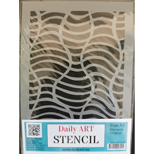 DAILY ART UNIVERSAL TEMPLATE A5 MACRAME CLOSEUP DA17ST0176