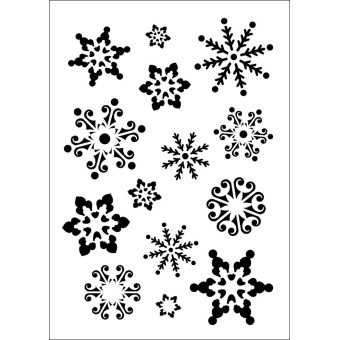 DAILY ART УНИВЕРСАЛЕН ШАБЛОН А5 SNOWFLAKES DA17ST0183
