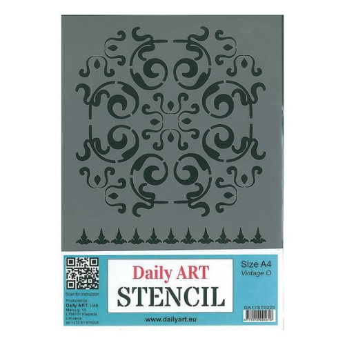 DAILY ART UNIVERSAL TEMPLATE A4 VINTAGE O DA17ST0225