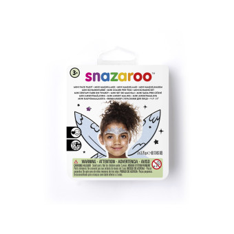SNAZAROO FACE PAINT 3X3.75 G. + BRUSH AND SPONGE - ICE FAIRY