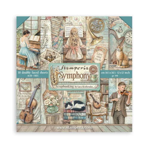 STAMPERIA SYMPHONY БЛОКЧЕ 30,5/30,5 СМ - SBBL188