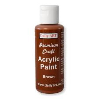 DAILY ART АКРИЛНА БОЯ PREMIUM CRAFT 50 МЛ - BROWN