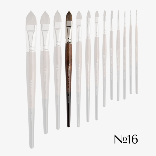 ESCODA ЧЕТКА VERSATIL ТЪМНО КАФЯВА СИНТЕТИКА КРЪГЛА 1540 №16