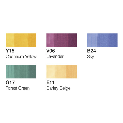 COPIC CIAO SET - 5+1 MANGA SET # 1