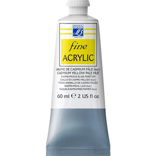 L&B АКРИЛНА БОЯ FINE 60 МЛ - CADMIUM YELLOW PALE HUE 796