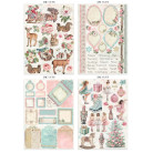 STAMPERIA ЗИМНА МАГИЯ JUNK JOURNAL 8 КАРТИЧКИ 4 СТИКЕРА И 4 ИЗРЕЗКИ - SBJK25