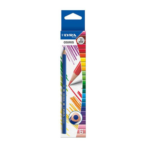 LYRA OSIRIS COLORED PENCILS SET 6 COLORS.