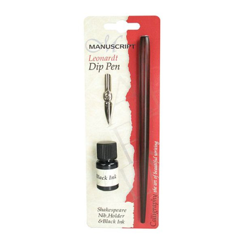 MANUSCRIPT SET PEN, PEN HOLDER AND BLACK INK MDP274SH