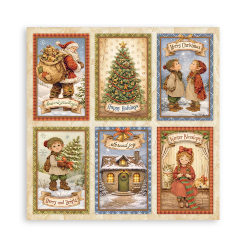 STAMPERIA SILENT NIGHT БЛОКЧЕ ХАРТИЯ 20,3/20,3 СМ - SBBSXB28