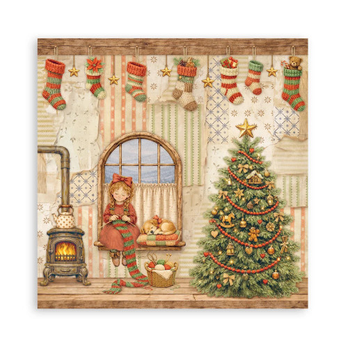 STAMPERIA SILENT NIGHT БЛОКЧЕ ХАРТИЯ 20,3/20,3 СМ - SBBSXB28