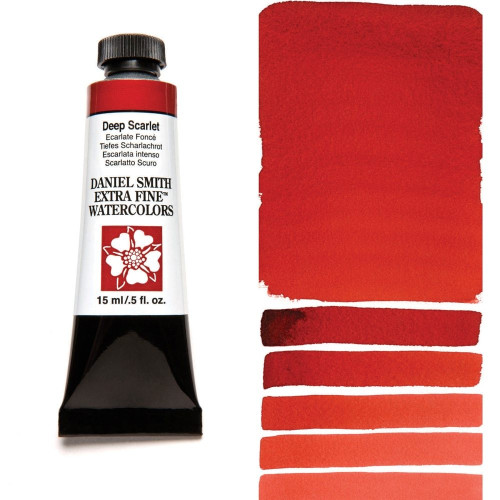 DANIEL SMITH WATERCOLOUR PAINT 15ML - DEEP SCARLET 284600033