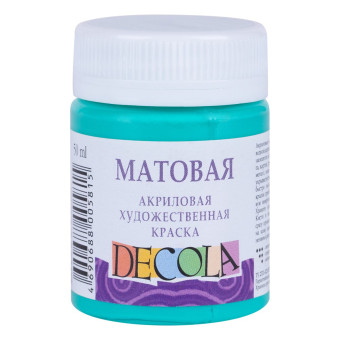 DECOLA АКРИЛНА БОЯ МАТ 50 МЛ. - МЕНТА