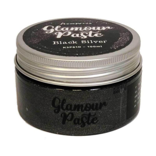 STAMPERIA GLAMOUR PASTE 100МЛ - BLACK SILVER K3P61D