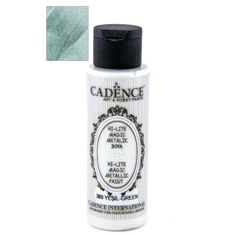 CADENCE АКРИЛНА БОЯ HI-LITE MAGIC METALLIC 70 МЛ - GREEN 389