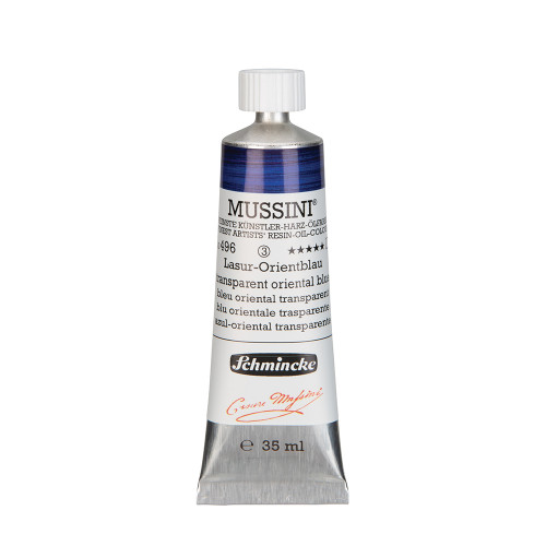SCHMINCKE OIL PAINT 35 ML MUSSINI TRANSPARENT ORIENTAL BLUE