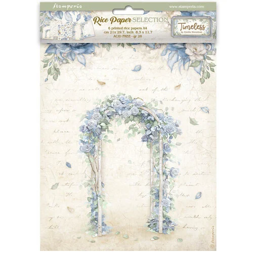 STAMPERIA TIMELESS DECOUPAGE PAPER 6PCS A4 DFSA4XWE