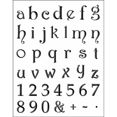 VIVA DECOR СИЛИКОНОВИ ПЕЧАТИ - SMALL ALPHABET