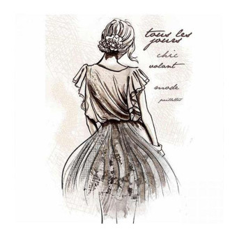 STAMPERIA SILHOUETTE PAPER A4 - DFTMA406