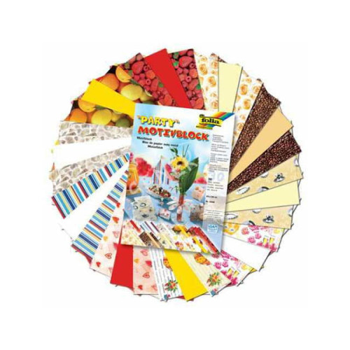 FOLIA БЛОКЧЕ С МОТИВИ ЗА ДЕКОРАЦИЯ ПАРТИ 24/34 СМ 30 Л.