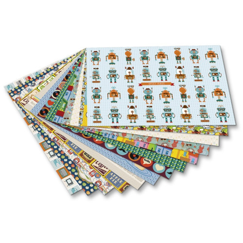 FOLIA БЛОКЧЕ С МОТИВИ ЗА ДЕКОРАЦИЯ RETRO 24/34 СМ 26 Л.