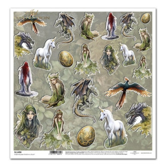 ITD COLLECTION ДИЗАЙНЕРСКИ КАРТОН 31/32 - SL1496