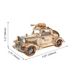 ROBOTIME 3D ДЪРВЕН ПЪЗЕЛ VINTAGE CAR 164 ЧАСТИ TG504