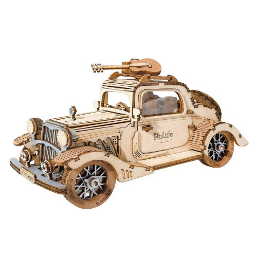 ROBOTIME 3D ДЪРВЕН ПЪЗЕЛ VINTAGE CAR 164 ЧАСТИ TG504