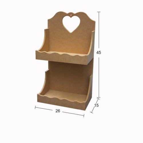 NEWART MDF SHELF ON TWO LEVELS 26/15/45CM - IB 07