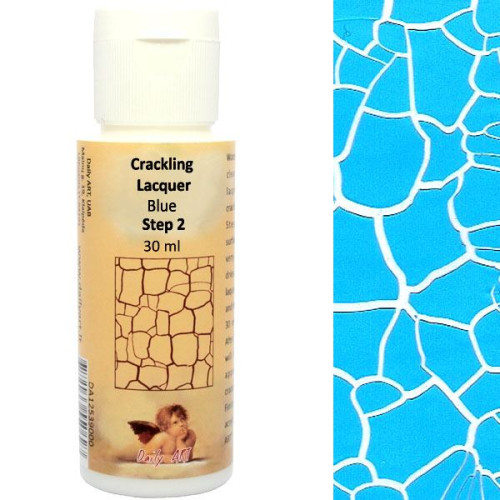 DAILY ART COLOR CRACKLE VARNISH 30 ML - BLUE