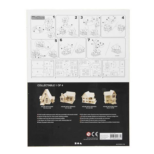 CREATIV 3D WOODEN PUZZLE HOUSE 57876