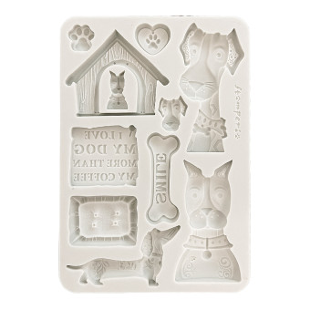 STAMPERIA FURRY FRIENDS SILICONE MOLD KACMA590