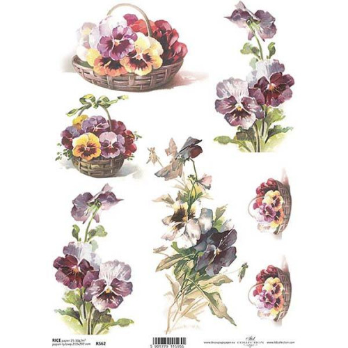 ITD COLLECTION DECOUPAGE RICE PAPER A4 - R0562