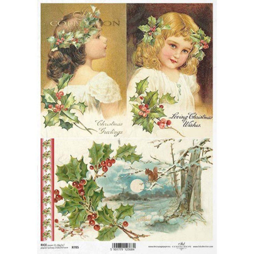 ITD COLLECTION DECOUPAGE RICE PAPER A4 - R785