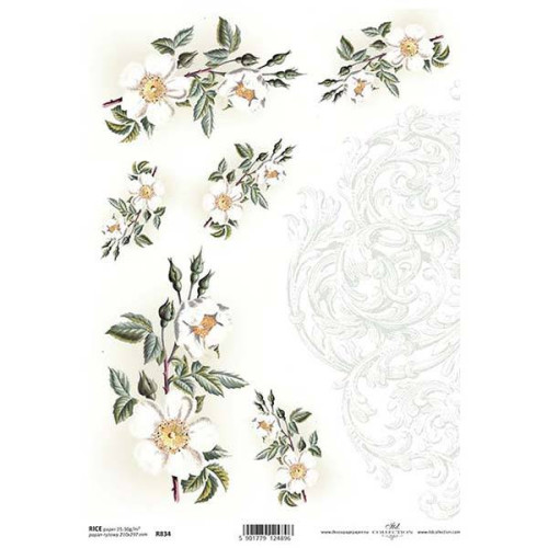 ITD COLLECTION DECOUPAGE RICE PAPER A4 - R0834