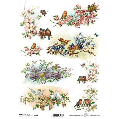 ITD COLLECTION DECOUPAGE RICE PAPER A4 - R1070