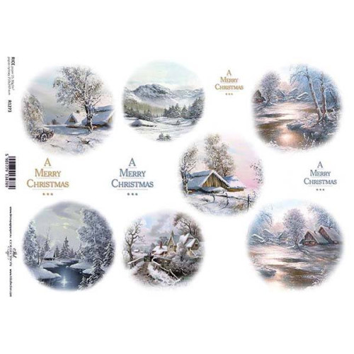 ITD COLLECTION DECOUPAGE RICE PAPER A4 - R1273