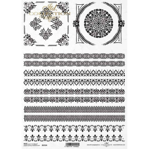ITD COLLECTION DECOUPAGE RICE PAPER A4 - R1514