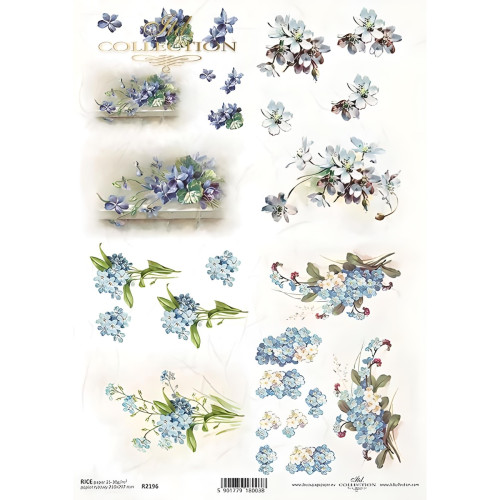 ITD COLLECTION DECOUPAGE RICE PAPER A4 - R2196
