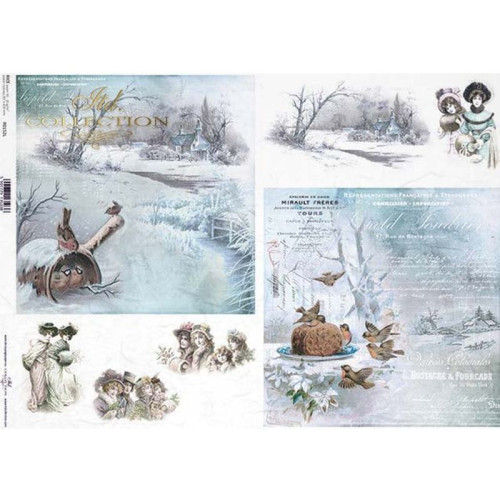 ITD COLLECTION DECOUPAGE RICE PAPER A3 - R0152L