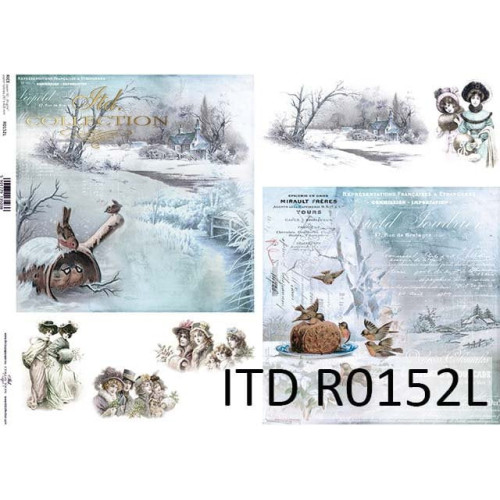 ITD COLLECTION DECOUPAGE RICE PAPER A3 - R0152L