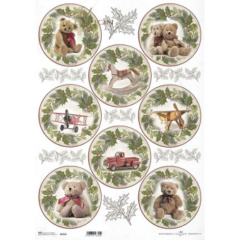 ITD COLLECTION DECOUPAGE RICE PAPER A3 - R764L