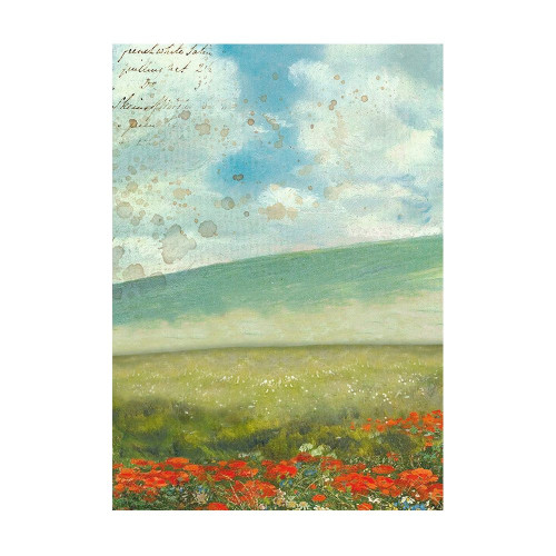 STAMPERIA SUNFLOWER ART DECOUPAGE PAPER 8 PCS A6 DFSAK6004
