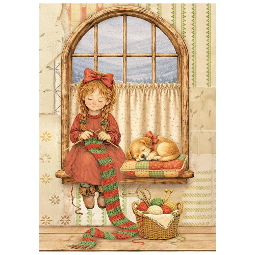 STAMPERIA SILENT NIGHT DECOUPAGE PAPER 8PCS A6 DFSA6X09