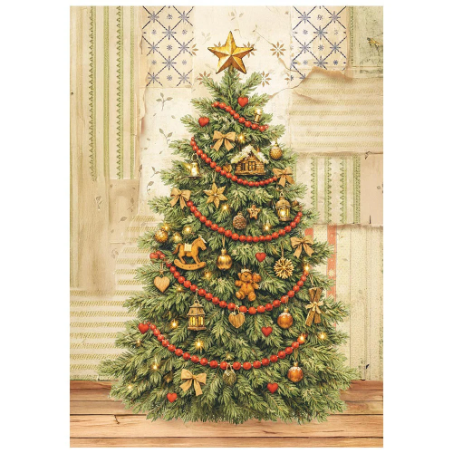 STAMPERIA SILENT NIGHT DECOUPAGE PAPER 8PCS A6 DFSA6X09